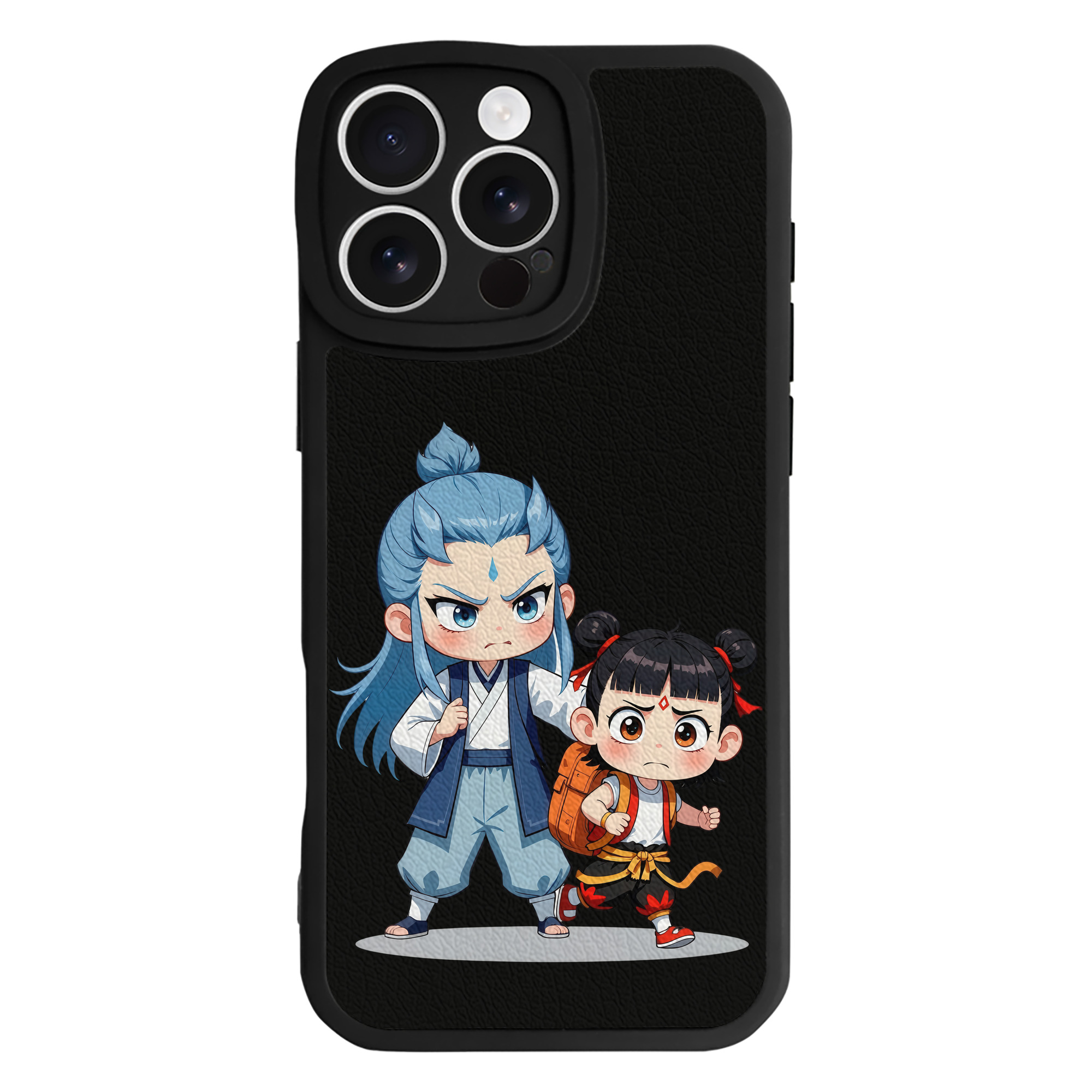 （画像用） Ne Zha 2 ナタ 魔童の大暴れ 【iPhone 16シリーズ対応】シリコンスマホケース（レザー調） 材質：シリコン